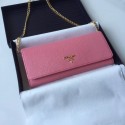 Prada Calfskin Leather Shoulder Bag 1BP290 rose JH05322pi25