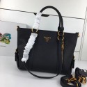 Prada Calfskin Leather Tote Bag 0904 black JH05597ui32