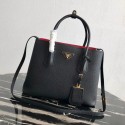 Prada Deer skin bag 1BG008 black&red JH05051Nk59