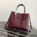 Prada Deer skin bag 1BG008 Burgundy JH05046AS50