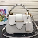 Prada Embleme Saffiano leather bag 1BN005 white JH05122jW13