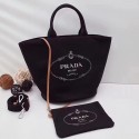 Prada fabric handbag 1BG163 black JH05576Ph61