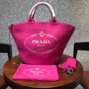 Prada fabric handbag 1BG163 rose JH05542eT55