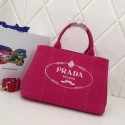 Prada Fabric Printed Tote BN2439 rose JH05489xT17