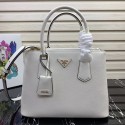 Prada Galleria Saffiano Leather Bag 1BA232 White JH05221kH95