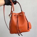 Prada Galleria Saffiano Leather Bag 1BE032 Orange JH05196eO46