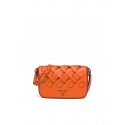 Prada Leather Prada Tress Shoulder Bag 1BD246 orange JH04927qL41