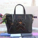 Prada Nylon cloth casual bag 1BG061 black JH05663uB47