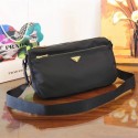 Prada Nylon cloth casual bag BT0742 black JH05641Nk59