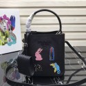 Prada Panier small Saffiano Bag 1BA217 Black JH05225jj39