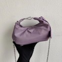 Prada Re-Edition 2005 nylon shoulder bag 1BH172 lilac JH05011qT25