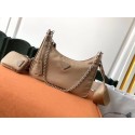 Prada Re-Edition 2005 nylon shoulder bag 1BH204 apricot JH05070RR94