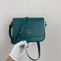 Prada Saffiano leather mini shoulder bag 2BD249 green JH04982Oj66