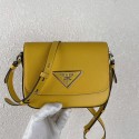 Prada Saffiano leather mini shoulder bag 2BD249 yellow JH04983Pg44