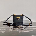 Prada Saffiano leather Prada Symbole bag 1BD270 black JH04901UZ79