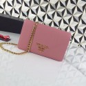 Prada Saffiano leather shoulder bag 1BP012 pink JH05317nV16