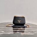 Prada Saffiano leather shoulder bag 2BD275 black JH04920dt49