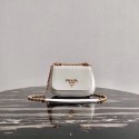 Prada Saffiano leather shoulder bag 2BD275 white JH04922dX32