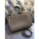 Replica 2015 Fendi calfskin leather 30340 gray JH08784Ip92