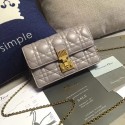 Replica 2017 dior DIORADDICT WALLET ON CHAIN 7056 gray JH07644ec82