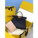 Replica AAAAA Fendi PEEKABOO ISEEU MEDIUM leather bag 70193 Black JH08487Sy67