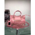 Replica Balenciaga The City Handbag Calf leather 084333 pink JH09450Ny84