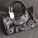 Replica Balenciaga The City Handbag Calf leather 382568 black JH09414ec82