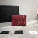 Replica CASSANDRA MONOGRAM CLASP BAG IN GRAIN DE POUDRE EMBOSSED LEATHER Y582334 Red JH07817WR79