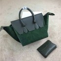 Replica Celine 2015 early spring new handbag 98314 dark green JH06415qj24