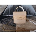 Replica Chloe Small Aby Lock Chain Bag in Embossed Lizard Effect on Calfskin & Goatskin 3S035 Apricot JH08855Pg26