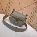 Replica CHLOE Tess Small leather shoulder bag 3E153 grey JH08880gn30