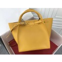 Replica Designer Celine the big bag calf leather Tote Bag 183313 yellow JH06174uT54