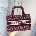 Replica DIOR BOOK TOTE Burgundy Dior Oblique Embroidered Velvet M1286Z JH06851vX33