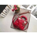 Replica Dior MINI LADY DIOR CALFSKIN BAG M0505O cherry red JH07262ho28