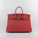 Replica Fashion 2015 Hermes Birkin 35CM H-35 gold hardware red JH01840Wi77