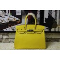 Replica Hermes Birkin H35 new model lizards yellow gold(silver) JH01771vX33