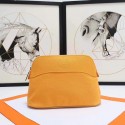 Replica Hermes Cosmetic Bag H3699 Yellow JH01331yi85