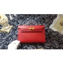 Replica Hermes Kelly 22cm mini tote bag calf leather K011 red JH01691jE50