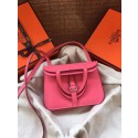 Replica Hermes Original Halzan mini bag H069523 rose azalee JH01420Ny84