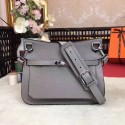 Replica Hermes Original Jypsiere Fjord Leather Messenger Bag 5565 grey JH01186Ix48