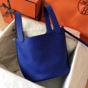 Replica Hermes Picotin Lock PM Bags Original Leather H8688 electric blue JH01344Ip92