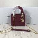 Replica MINI LADY DIOR TOTE BAG IN EMBROIDERED CANVAS C4531 Bordeaux JH07094HV92