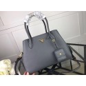 Replica Prada Calf leather bag 1127 grey JH05380dA35