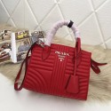 Replica Prada Calf leather bag 1BA045 red JH05301Qz32