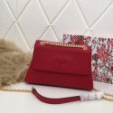 Replica Prada Calf leather shoulder bag 82501 red JH05231yi85