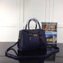 Replica Prada Calf leather Tote Bag 1BH093 dark blue JH05671vX33