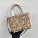 Replica Prada Re-Edition nylon Tote bag 1BG321 apricot JH05139aG64