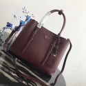 Replica Prada Saffiano original Leather Tote Bag BN2838 Claret JH05264zS17