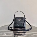 Replica Prada Spectrum small leather bag 1BA311 black JH04902ho28