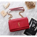 Replica SAINT LAURENT Jamie monogram leather shoulder bag 2833 red JH08017pe68